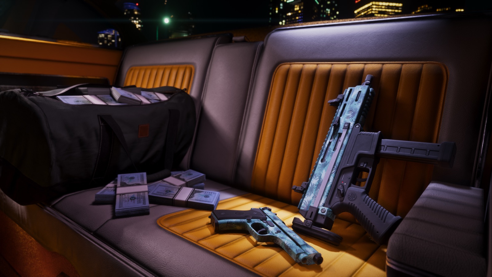 GTA 6 Pack Vintage Vice City : un motif d'arme vintage